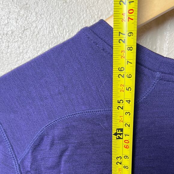 Feels Good Cotton Navy Blue Heavy Long Sleeve Women Medium - Picture 5 of 6